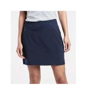 Athleta skort women's 4 Soho skirt zip pockets athleisure active black